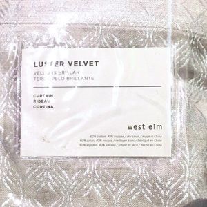 West Elm Luster Velvet Curtain